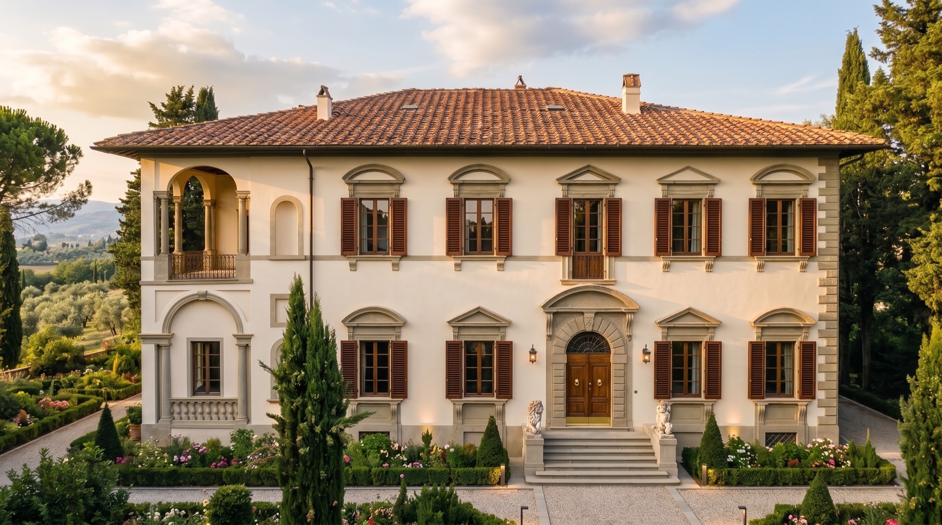 Dopo l'intervento: villa restaurata