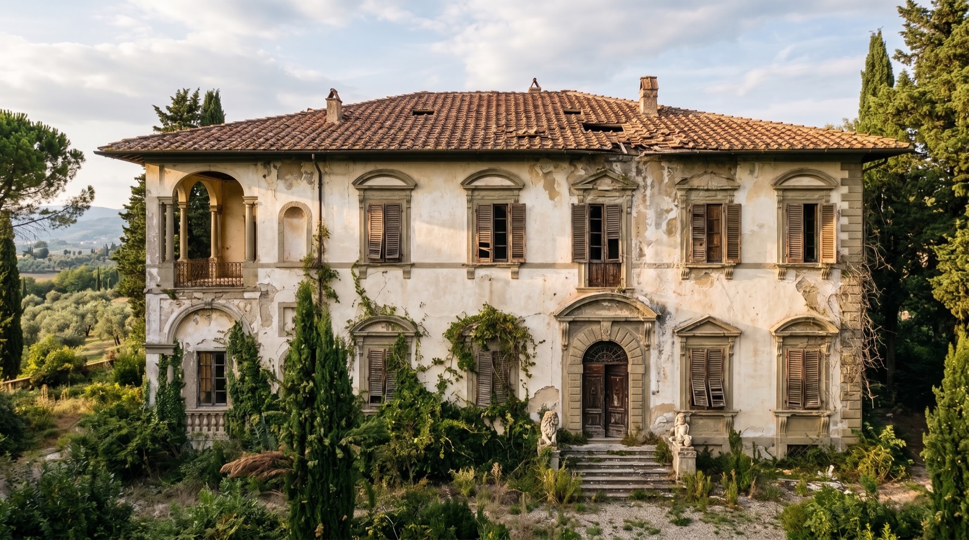 Stato iniziale: edificio prima dell'intervento